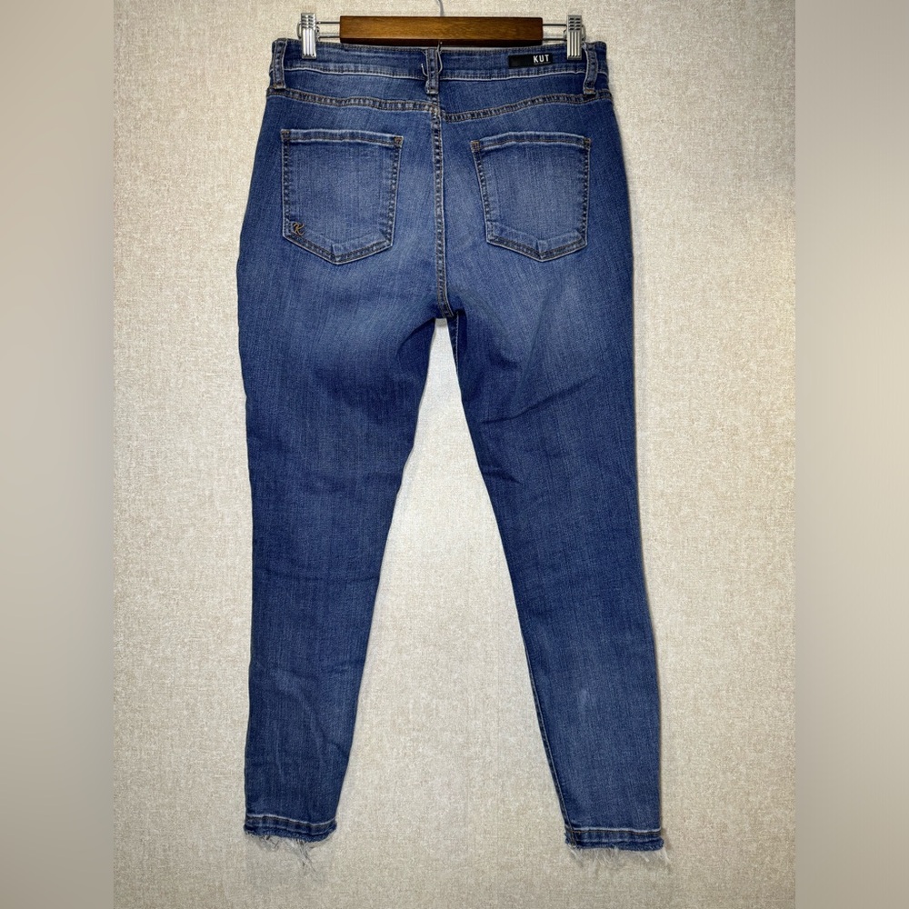 KUT From The Kloth Donna High Rise Ankle Skinny Jeans Boho Size 6 - Picture 2 of 12